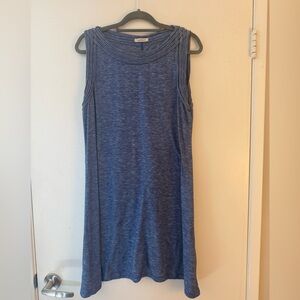 Sleeveless Heathered Blue Tank Dress
